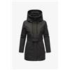 Navahoo Eishauch parka invernale da donna con cappuccio, nero,