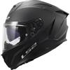 LS2 FF817 Challenger II Solid Casco Integrale unisex nero