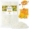 VEGISHINE Cera D'api Bianca Biologica 453G, Cera D'api Gialla Pura e Naturale al 100% per La Cura Della Pelle Fai Da Te, Balsamo per Labbra, Smalto, Lozione, Sapone e Accessori per La Fabbricazione di Candele