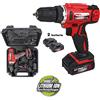 Valex Trapano batteria al litio 18 V Valex Family-Tech 218 2 batterie valigia luce LED