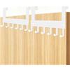 Primasage 2 Pezzi Appendi Abiti da Porta Senza Fori con 6 Ganci, Appendi Accappatoio Bagno da Porta Risparmio di Spazio, Door Hook per Bagno Soggiorno Cucina Camera da Letto Appeso Senza Fori（Bianco）