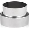 BNGXR Riduzione Canna Fumaria Tubo, Acciaio Inox Tubo Connettor, Riduzione del Tubo in Acciaio, Adattatore per Canna Fumaria 120 mm a 100 mm per il Collegamento di Condotte di Conversione
