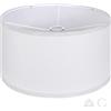 OUTON Bianco Grande Paralume per Lampade da Terra, 44,5cm Alto x 44,5cm Basso x 25,4cm Altezza, Facile da Montare, Paralumi a Forma di Tamburo in Lino per Lampade da Tavolo e Lampade da Comodino