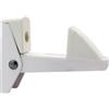 Empyr Spegnimento automatico dell'otturatore battente - Porta e cancello - Con viti e tasselli - Chiusura a scatto per sicurezza dell'otturatore - Spessore massimo 50 mm - Materiale alluminio colore bianco