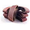 Ndjiloik Nastri abrasivi 75 x 457 mm Set di Nastri Abrasivo 5 x grana 40/60/80/120/180/240/320/400 Per levigatrice ad aria compressa, metallo, legno(40 pezzi)