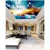 HGFHGD 3D soffitto carta da parati cielo blu nuvole bianche soggiorno soffitto decorazione della parete di arte del soffitto sfondo murale adesivi murali