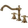 Generico Rubinetto per Lavabo Rubinetto Bagno Lavabo Miscelatore Lavabo Rubinetti 3 Fori per Lavabo da Bagno In Ottone Anticato A Doppia Leva Acqua Calda E Fredda Lavandino da Bagno Rubinetto
