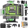 Nexalite Livella Laser Autolivellante 16 Linee 4x360° Verde con 2 Batterie