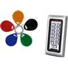 IDOR STORE Controllo di Accesso + 5 Chiave Accessi Porta IP68 Tastiera Numerica Retroilluminata Per Automazioni Apriporta Codice Metallo Impermeabile Memoria 2000 Utenti RFID 125KHz Argento