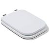 Generico Made in Italy Coprivaso WC Water Sedile Compatibile Conca Ideal Standard, Colore Bianco