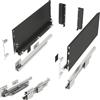 SOTECH Sistema di cassetti SLIM con Push to Open antracite, altezza 167 mm | profondità 350 mm, portata fino a 35 kg cassetto con telai da 13 mm
