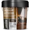 JOVIRA PINTURAS Pittura per Facciata Anti-Umido, Idrorepellente, Impermeabile e Anti-Cracking. (4 Litri, Noce Scuro)