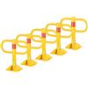 Stagecaptain PPS-47XL Blocco Parcheggio 5x Set, Si fissa al terreno | Barriera fissa per parcheggi, Impedisce a veicoli non autorizzati di parcheggiare, Bloccabile (3 chiavi incluse), 5 x 22 cm