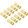 PATIKIL 10mm+6mm M3 Viti Fissaggio 40pz Ottone Esagonali PCB Fissaggio Dadi per Schede Madri Custodie Computer Schede Circuito Elettronici Tonalità Oro