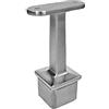 FeNau - Supporto per corrimano - per tubo quadrato: 40 x 40 x 2 mm - Materiale: V4A - piastra di supporto piatta/dritta; attacco per pali 40 x 40 x 2,0 mm - per interni ed esterni, ad esempio balcone,