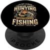 Pesca A Caccia Pescatore Cacciatore Pesc I'm Not Always Thinking About Hunting Sometimes It's Fishing PopSockets PopGrip Adesivo