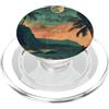Vintage Hawaii Art Tropical Theme Vintage Hawaii Viaggi Kauai Spiaggia Natura Paesaggio PopSockets PopGrip per MagSafe