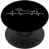 JustForDogLovers Amante dei cani con battito cardiaco bassotto PopSockets PopGrip Adesivo