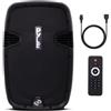 Pyle Altoparlante Bluetooth grande, 900 W, portatile, arrotolabile, con bassi potenti, USB/SD/AUX/FM, Boombox, ideale per feste, interni ed esterni, eventi DJ e grandi eventi