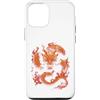 Chinese Zodiac Dragon Mythical Symbol Lu Custodia per iPhone 12/12 Pro Drago Cinese Fuoco Zodiaco Mitico Simbolo Asiatico Arte