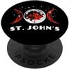 St John's Canada Flag Tees Bandiera del Canada di San Giovanni PopSockets PopGrip Adesivo