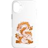 Chinese Zodiac Dragon Mythical Symbol Lu Custodia per iPhone 16 Plus Drago Cinese Mistico Scuro Antico Simbolo Orientale Arte
