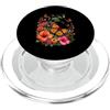 Monarch Butterfly Nature Monarch Farfalla Metamorfosi Caterpillar Floreale Natura PopSockets PopGrip per MagSafe