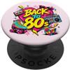 Funny Eighties 80s Costume Party Back to Back to 80s Nostalgia Roller Skate Boombox Cassette Anni Ottanta PopSockets PopGrip Adesivo
