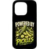 Novelty Pickle Merch Meme Tees & Stuff Custodia per iPhone 15 Pro Powered By Pickles Funny Pickle Saying Humor Joke Gag