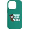 Aharon's Stuff Custodia per iPhone 14 Pro Resistere Orso Con Parole Foxtrot Delta Tango Save Our Parks