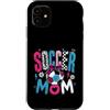 Soccer Mama Fanwear Custodia per iPhone 11 Soccer Mom Leopard Plaid, fan della giornata di gioco
