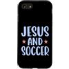 Soccer Faith Creations Custodia per iPhone SE (2020) / 7/8 Gesù E Calcio Cristiano Giocatore Fede Sport