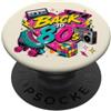 Funny Eighties 80s Costume Party Back to Back to 80s Retro Boom Box Roller Skate Occhiali da sole Rubik PopSockets PopGrip Adesivo