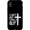 Faithful Sayings Custodia per iPhone X/XS Non posso ma conosco un ragazzo cristiano croce fede