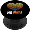 Movimento contro la guerra, no-war Nessuna guerra, pace, contro la guerra, nessuna guerra PopSockets PopGrip Adesivo