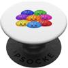 Cervelli in fuga Kawaii Rainbow Dumpling squishy Raviolo cutie tutti diversi PopSockets PopGrip Adesivo