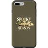 Spooky Pattern Bat Co Custodia per iPhone 7 Plus/8 Plus Spooky Season Trio Camo Leopard Scacchi Halloween