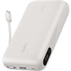 Belkin UltraCharge Power Bank 20000mAh con Cavo USB-C e Display - Beige | Caricatore Portatile 20000mAh, Ricarica 3 dispositivi (1 USB-C, Cavo USB-C Integrato, 1 USB-A), 45W, Pre-Caricato, Display