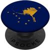 America's Last Frontier Alaska Bandiera dello stato dell'Alaska dell'Alaska Big Dipper Orsa Maggiore PopSockets PopGrip Adesivo