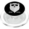POLAR BEAR LOVER PRESENTS Stay Cool - Occhiali da sole con scritta in inglese Polar Bear, con scritta PopSockets PopGrip per MagSafe