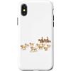 Vintage Labrador Retriever Cowboy Dog Mo Custodia per iPhone X/XS Labrador Retriever Western Cowboy Lab Amante dei cani