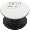 Black Mom African American Afro Women Mo Madre Nera L'Elemento Essenziale Mamma Nera Melanina PopSockets PopGrip Adesivo