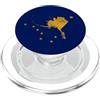 America's Last Frontier Alaska Bandiera dello stato dell'Alaska dell'Alaska Big Dipper Orsa Maggiore PopSockets PopGrip per MagSafe