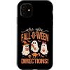 Fall-O-Ween Fun Designs Custodia per iPhone 11 Sei Fall-O-Ween Indicazioni Cute Ghosts