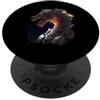 PM-Artistic Il potente cavaliere drago nel fuoco PopSockets PopGrip Adesivo