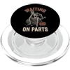 Riparazione Auto Meccanico Auto Tecnico Waiting On Parts Scheletro PopSockets PopGrip per MagSafe