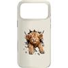 Rustic Cow Wall Club Custodia per iPhone 17 Pro Max Simpatico design da parete con mucca delle Highland