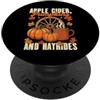 Apple Picking Season Fall Harvest Autumn Sidro di mele Zucca Hayrides Apple Picking Love Autunno Autunno PopSockets PopGrip Adesivo