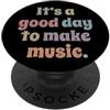 Teacher & Back To School Gifts by Music È un buon giorno per fare musica musicista band insegnante, musica PopSockets PopGrip Adesivo