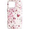 Disney Minnie Mouse testa orecchie rosa astratto schizzo modello Custodia per iPhone 16 Pro Max